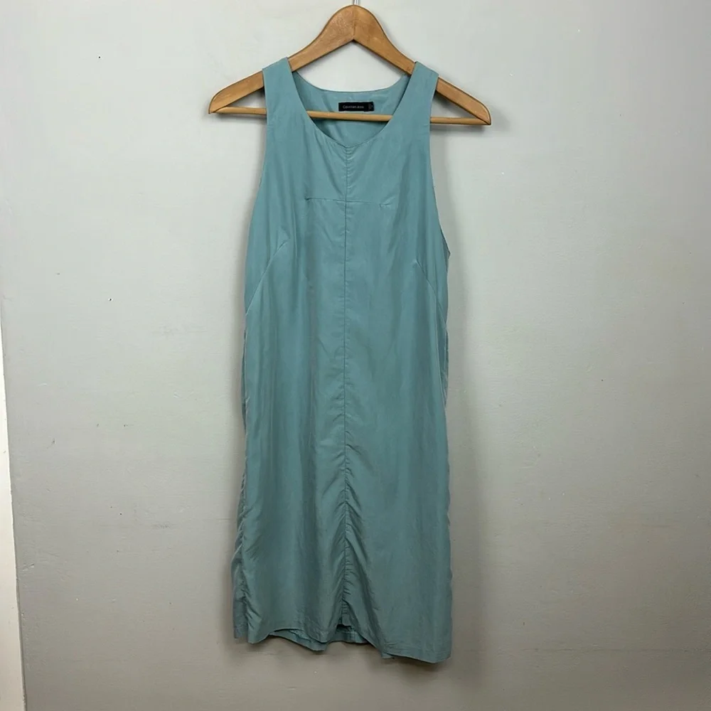 Calvin Klein Dusty Blue Sleeveless Shift Dress